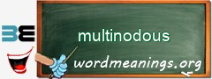 WordMeaning blackboard for multinodous